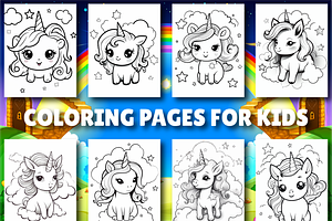 Baby Unicorn Coloring Pages For Kids