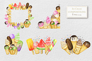 Ice Cream watercolor clipart, an Object Graphic by svetlanaARTdreams (Thumbnail 8 of 11)
