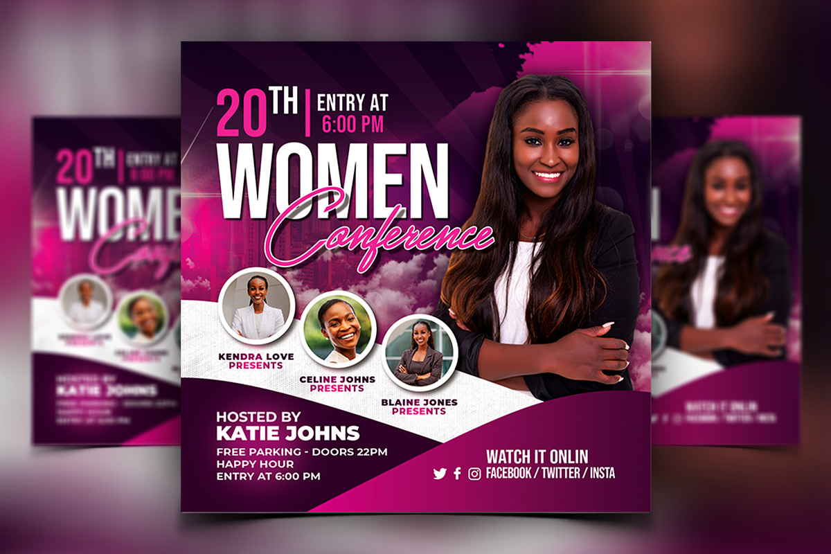 Women Conference Flyer Bundle, a Print Template by AfzaalGraphics (Photo 9 of 11)