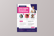 Digital Business Conference Flyer, a Flyer Template by MMPixelCraft (Thumbnail 4 of 5)
