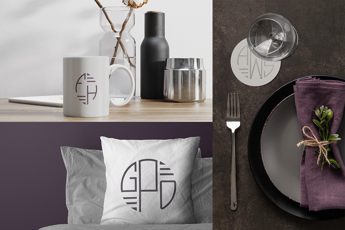Currituck Monogram Font, a Font by Haute Papier (Photo 5 of 6)