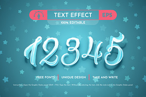 Snowy Winter - Editable Text Effect