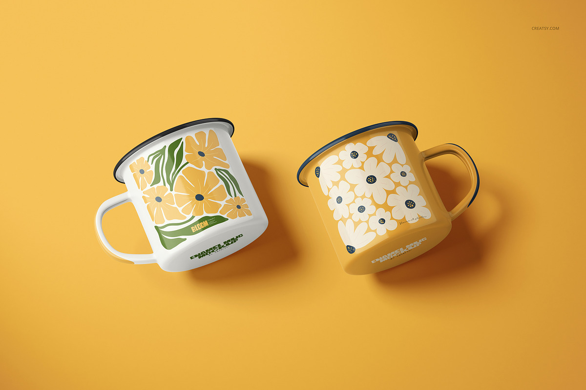 360ml Enamel Mug Mockup Set, a Cups & Container Mockup by creatsy5 (Photo 5 of 30)