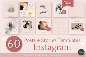 Pink Skincare Instagram Creator Kit