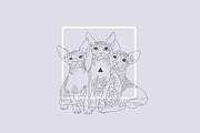 The cats, an Animal Illustration by 2D/3D (Thumbnail 1 of 5)