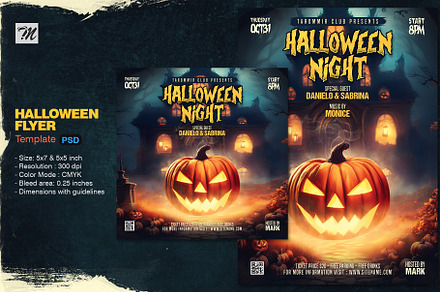 Halloween Night Flyer, a Flyer Template by Tarommir