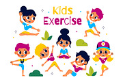 10 Happy Kids Exercise Illustration, a Person Illustration by denayunebgt (Thumbnail 4 of 4)