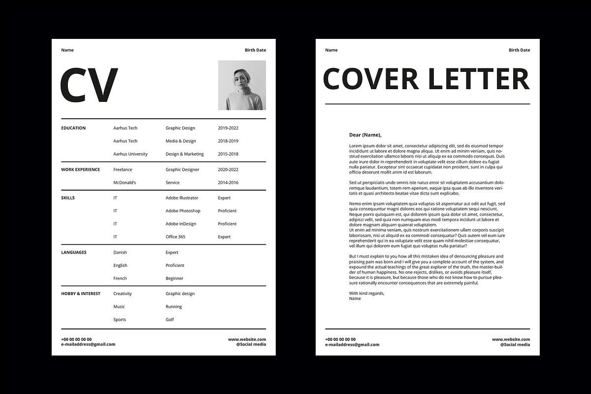 Swiss Style Resume CV & Cover Letter, a Resume Template by Type Twice (Photo 2 of 5)