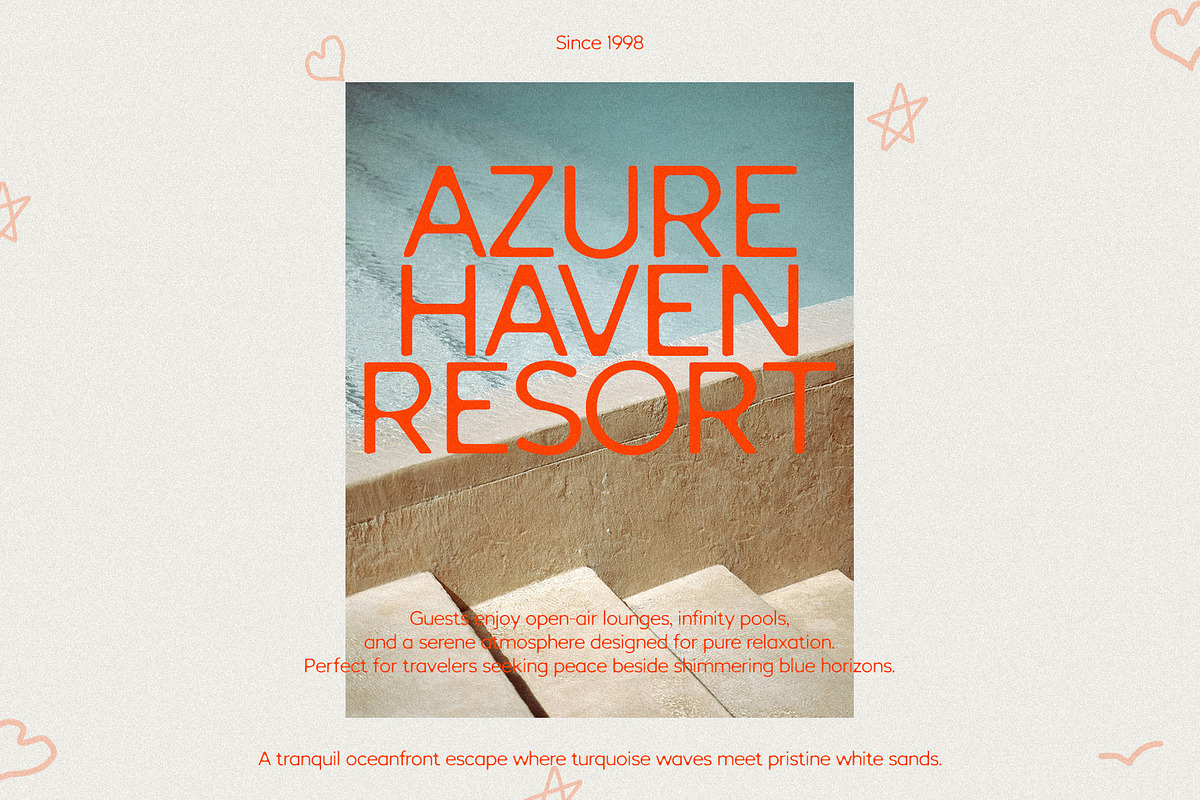 Surfside Holiday - Hand Drawn Serif, a Serif Font by Mikhail Kitsune (Photo 3 of 8)