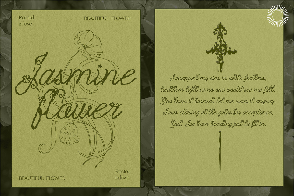 Blossom Reverie - Floral Script