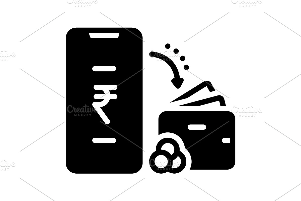 Transfers money transfer solid icon, a Solid Icon by Creative priyanka