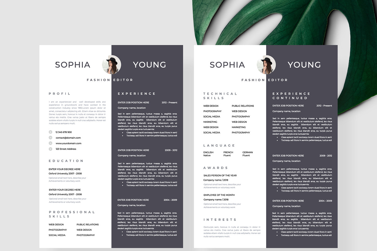 Resume Template 1, 2 page, a Resume Template by Resume Angels (Photo 4 of 9)