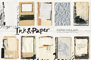 Ink Paper collage elements scraps, an Object Graphic by TD fonts (Thumbnail 4 of 13)