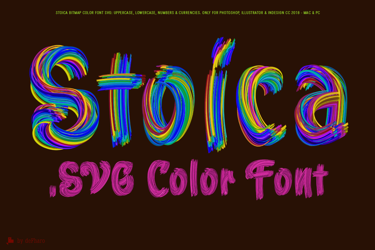 Stoica - Bitmat SVG Color Font preview 4