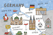 Germany Map, an Education Illustration by GooseFrol (Thumbnail 2 of 7)