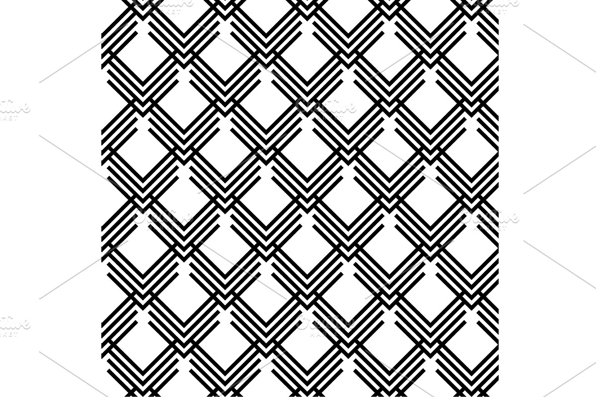 Geometric zig zag pattern, an Illustration by COLORFUL
