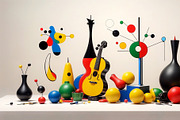 Miro-Inspired Abstract Art Photos, a Decorative Illustration by StockVerse Creative (Thumbnail 2 of 4)
