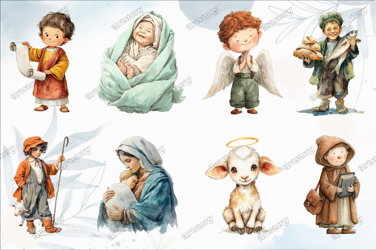 Cute Pink Christian Figures Clipart, a Graphic by designcity5 (Photo 3 of 5)