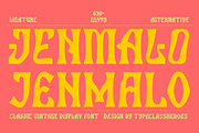 Jenmalo Display Font, a Blackletter Font by TypeClassHeroes (Thumbnail 1 of 15)
