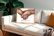 Grandmother and Child Holding Hands, a Person Illustration by EkaterinaViArt (Thumbnail 3 of 5)