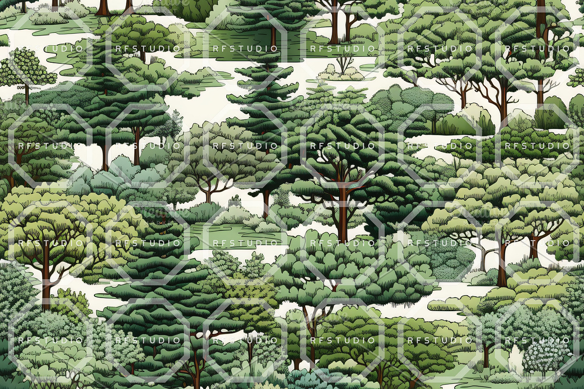 JADE CHINOISERIE. Toile de Jouy, a Pattern Graphic by RefinedFantasyStudio (Photo 9 of 9)