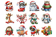 Funny Christmas Animals, a Graphic by CitraGraphics (Thumbnail 3 of 5)