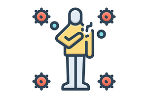Attack virus color icon, a Duotone Icon by Creative priyanka