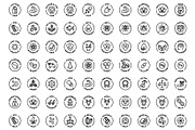Round outline product icons, an Outline Icon by RevolutionizZed (Thumbnail 3 of 3)