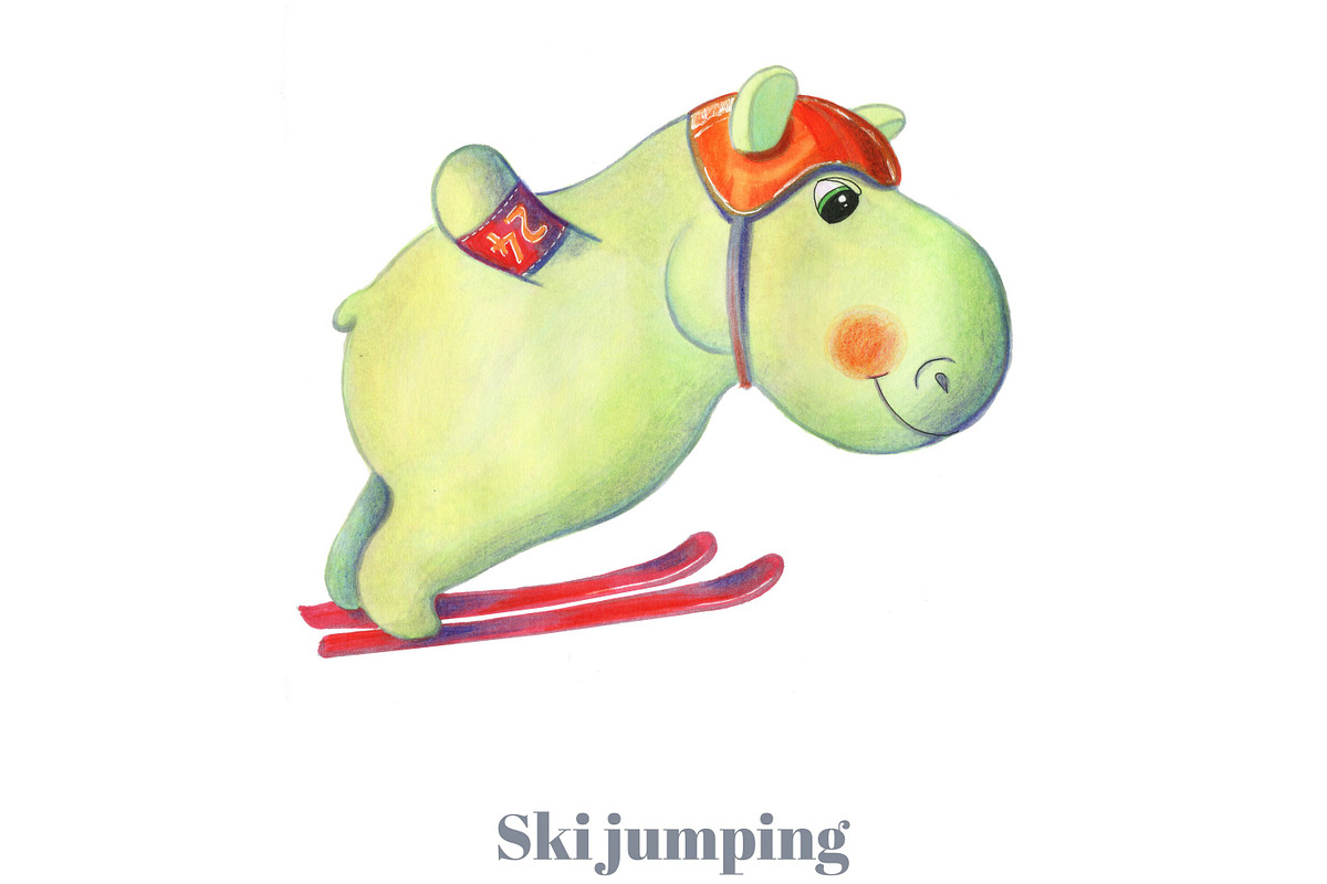 Olympic Games, animal sportsmen, an Animal Illustration by fiolika (Photo 11 of 14)