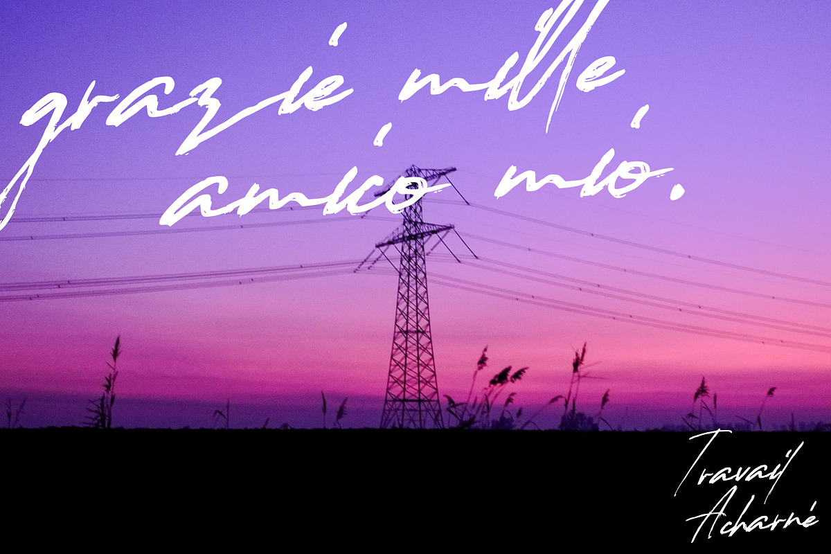 Travail Acharné – Rough Handwriting, a Handwritten Font by VASTARD STUDIO (Photo 12 of 12)