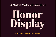 Honor Display, a Serif Font by PiiNK iiNK STUDiO (Thumbnail 1 of 11)