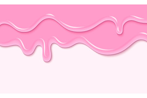 Pink liquid substance border on, an Illustration by art PVP - market