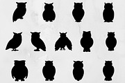 Owl Silhouette SVG, an Animal Illustration by newminddesign (Thumbnail 1 of 3)