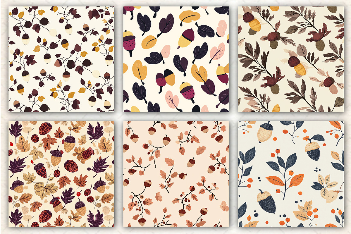 Fall Pattern PNG Design Bundle, a Pattern Graphic by Libby Wishes