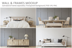 GRASIE'S HOME Wall&Frame Mockups, a Poster Template by MyHomeMockups