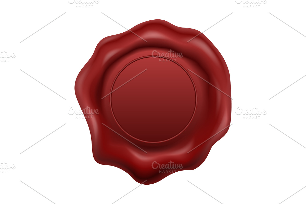 Wax Seal. Vector Set., an Object Graphic by Gomolach (Photo 7 of 11)
