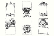 Electrotype Character Banners, an Animal Illustration by Blue Line Design (Thumbnail 3 of 6)