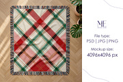 Woven Throw Blanket POD Mockup Canva, a Household Mockup by Mie Mockup Studio (Thumbnail 8 of 10)