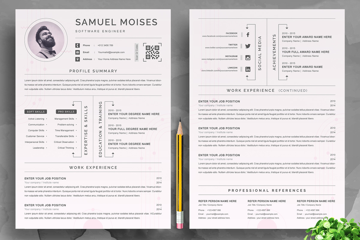 JOB WINNING RESUME - 50 TEMPLATES, a Resume Template by ResumeInventor (Photo 171 of 184)