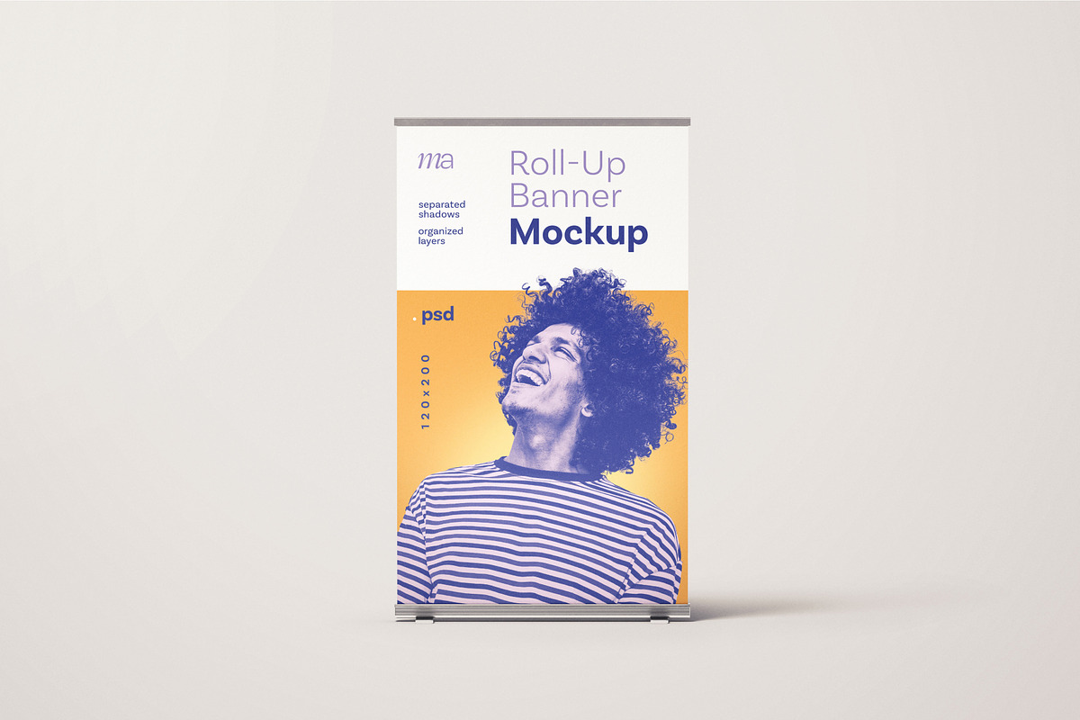 Rollup Banner Mockup Set, a Print Template by mockupatelier (Photo 7 of 12)