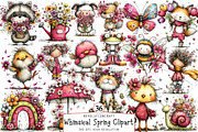 Whimsical Spring Clipart Bundle, an Illustration by OK Design (Thumbnail 1 of 6)