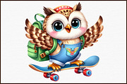Back to School Owl Clipart, an Illustration by Sublimation Artist (Thumbnail 3 of 6)