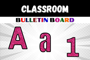 Pink Sparkling Bulletin Board, a Templates & Theme by Premium Digital Templates