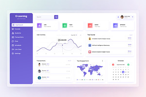 E-Learning Admin Dashboard Template