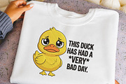 Funny Duck Bad Day PNG, a Seasonal Illustration by DreamCafeArt (Thumbnail 5 of 6)