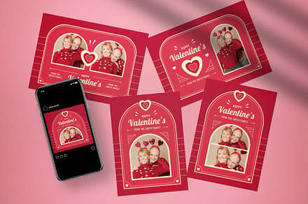 Valentine Greeting Card Photobooth, a Card Template by graphicook