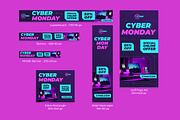 Cyber Monday Google Ads Banner, a Marketing Template by kerismaker (Thumbnail 2 of 4)