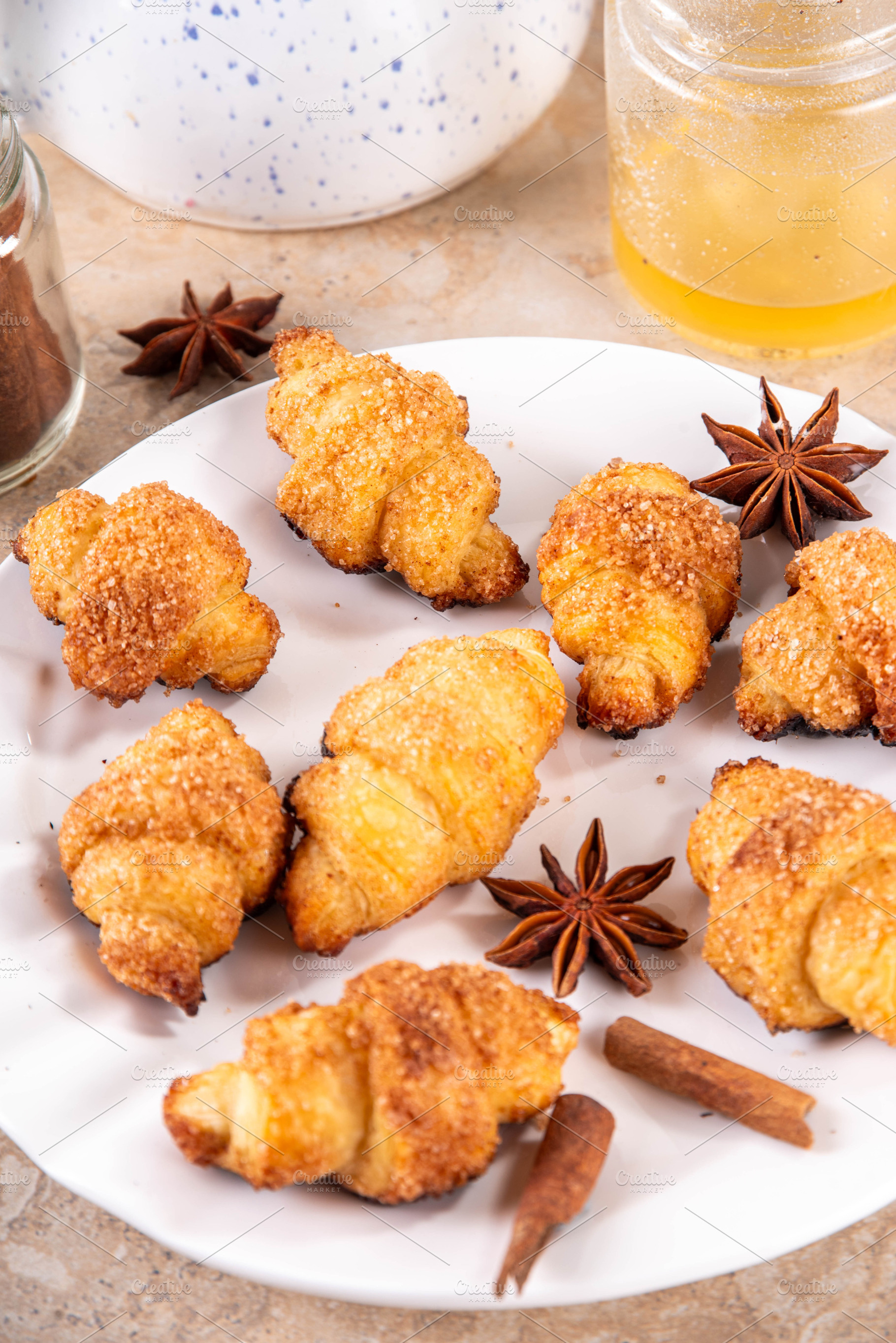 Cinnamon Sugar Tiny Croissants, a Food & Drink Photo by Rimma