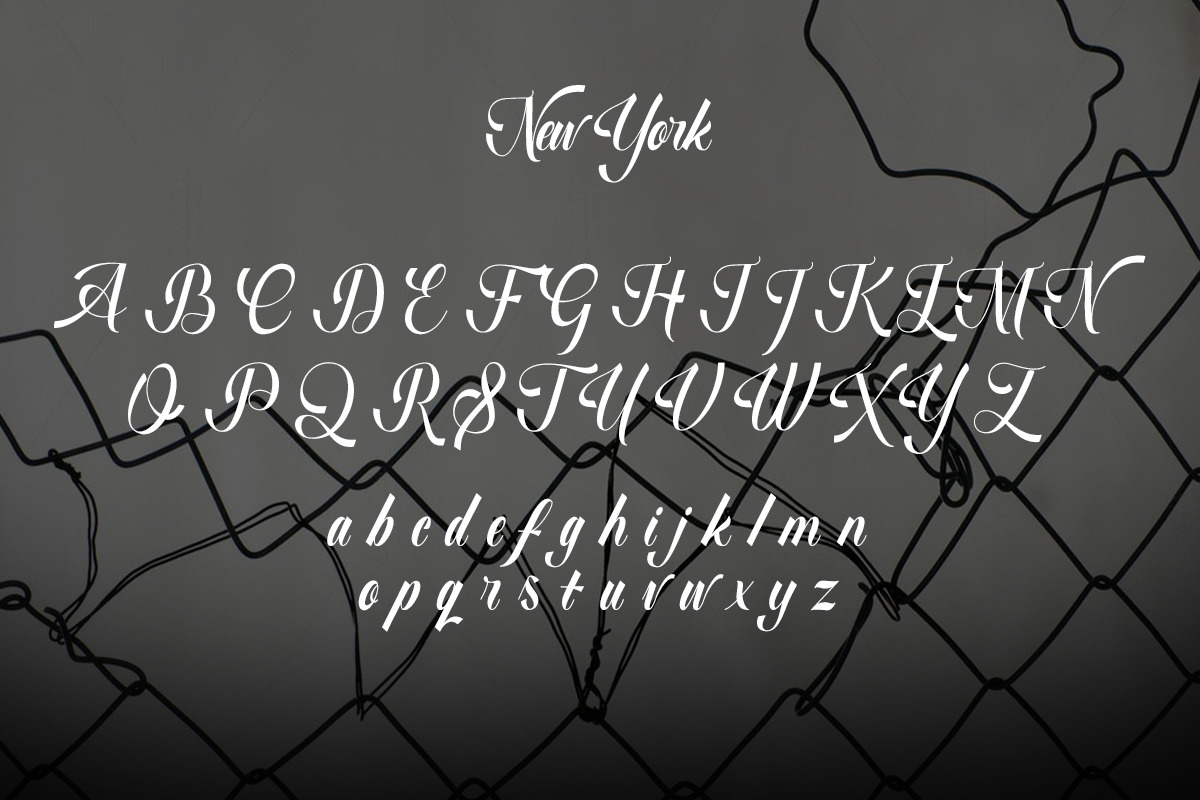 New York Script Font, a Script Font by Muntab_Art (Photo 9 of 10)