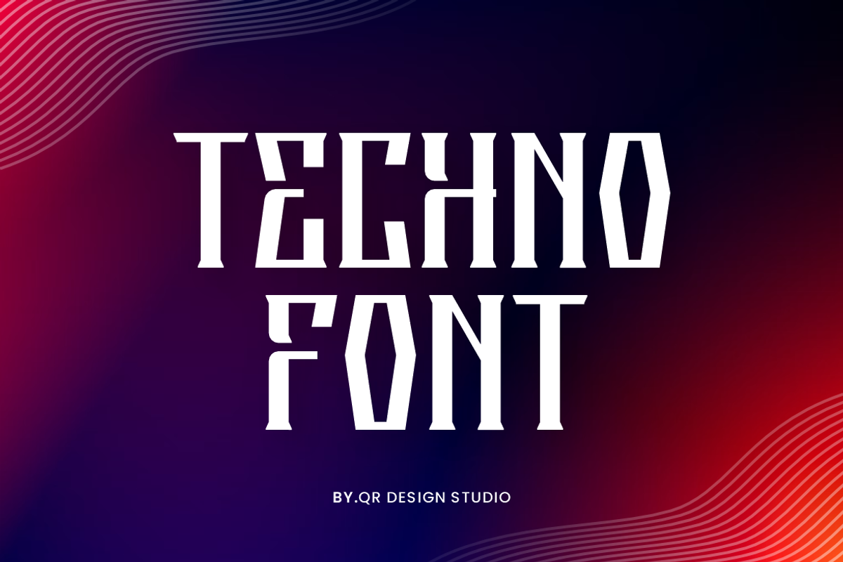 Gopxeso - Digital & Tech Font, a Serif Font by QR Design Studio (Photo 2 of 6)